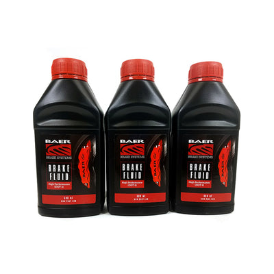 DOT4 Hi-Performance Brake Fluid, 16.9oz/500ml Bottle<br>Baer DOT4 Brake Fluid