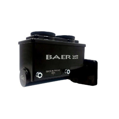 4-Bolt Mopar Master Cyl, Black, 1in bore, Left port<br>Baer Remaster 1.000in Bore, Left, Black