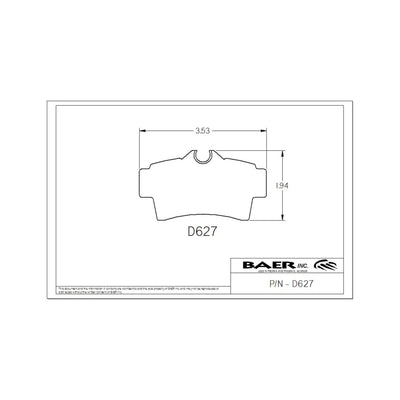 Replacement Pads for Rear Classic and Ironsport Systems<br>Baer Rear Classic Series, Ironsport Pads