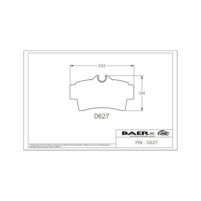 Replacement Pads for Rear Classic and Ironsport Systems<br>Baer Rear Classic Series, Ironsport Pads