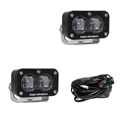 S2 SAE LED Auxiliary Light Pod Pair <br> Universal Fit