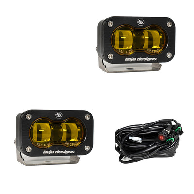 S2 SAE LED Auxiliary Light Pod Pair <br> Universal Fit