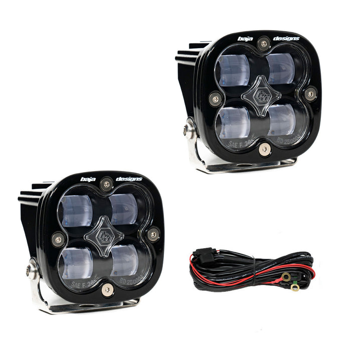 Squadron SAE LED Auxiliary Light Pod Pair <br> Length 3.07in X Depth 2.77in X Height 3.07in