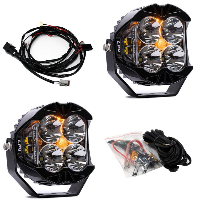 LP4 Pro Spot LED Light Pod Pair <br> Length 5.1in X Depth 3.2in X Height 5.1in