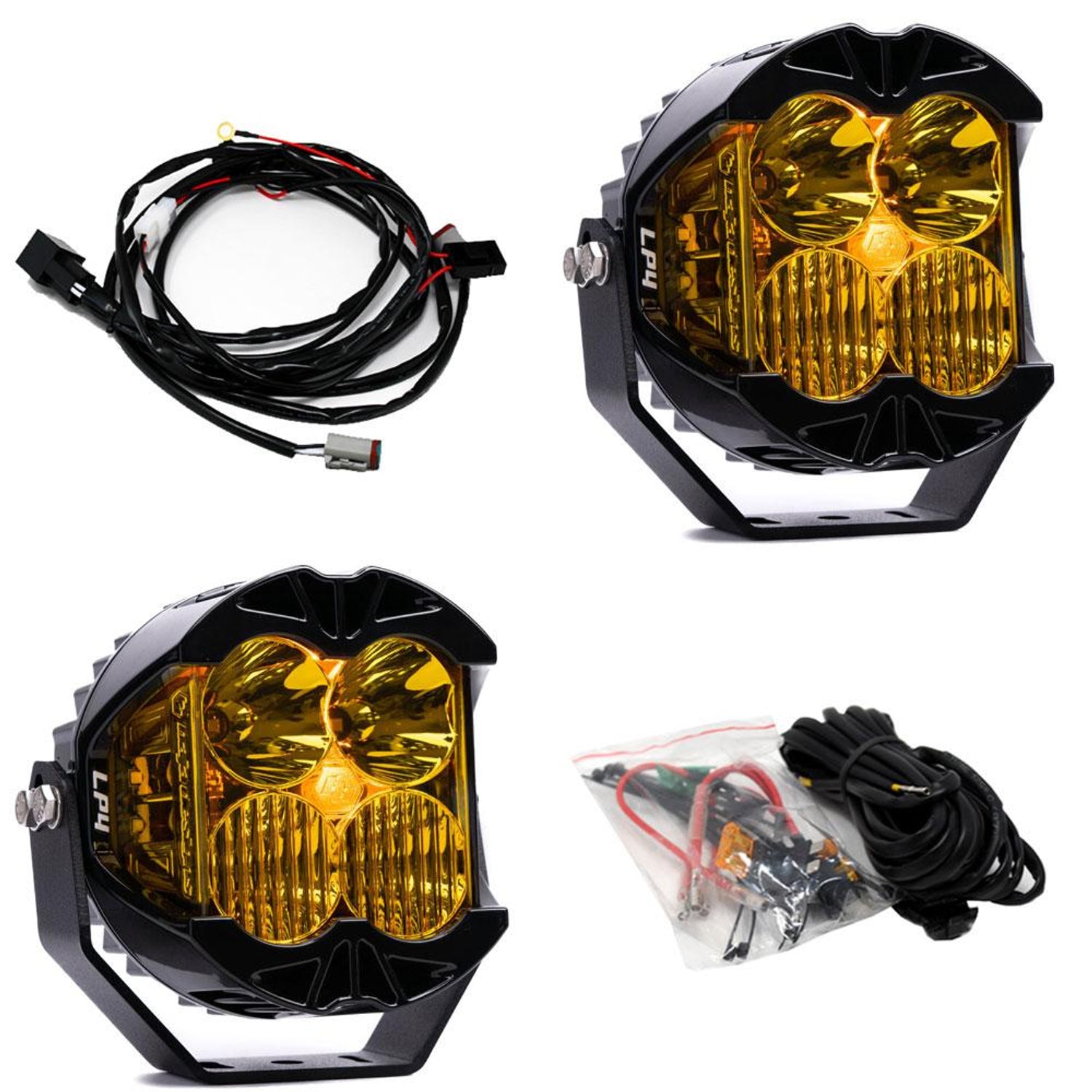 LP4 Pro Driving/Combo LED Light Pod Pair <br> Length 5.1in X Depth 3.2in X Height 5.1in
