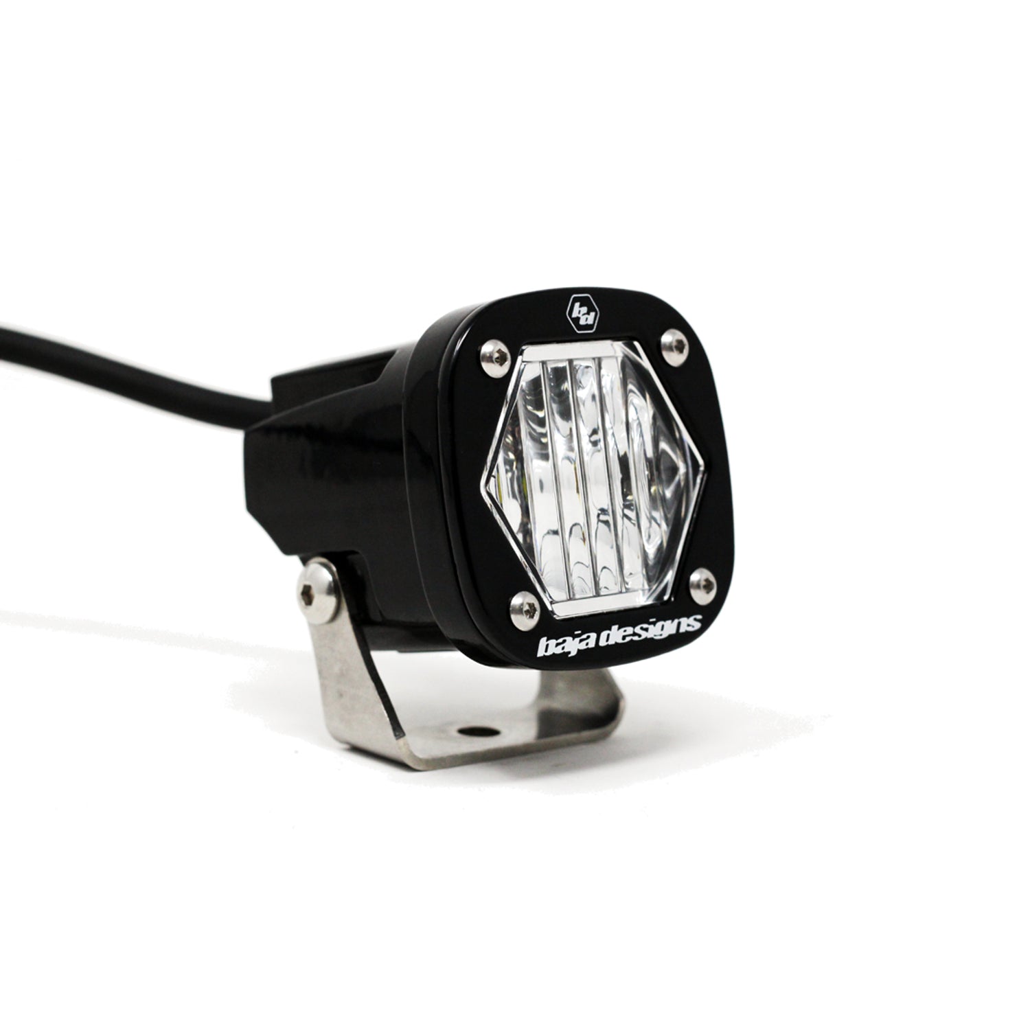 S1 Wide Cornering LED Light w/ Mounting Bracket <br> Length 2.1in X Depth 2.1in X Height 2.1in