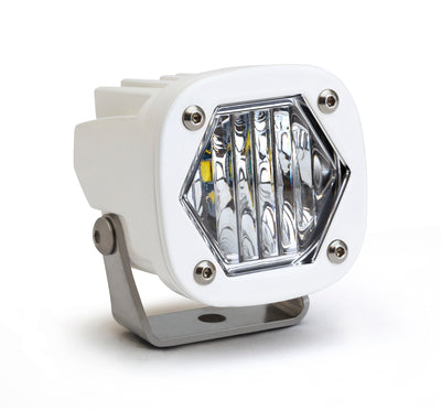 LED Light Pods S1 Wide Cornering White Single <br> Length 2.1in X Depth 2.1in X Height 2.1in