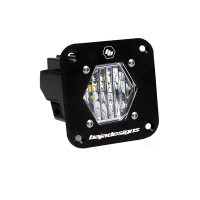 S1 Wide Cornering LED Clear Flush Mount Light Pod <br> Length 2.1in X Depth 2.1in X Height 2.1in