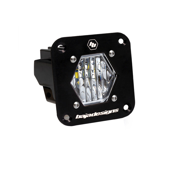 S1 Wide Cornering LED Clear Flush Mount Light Pod <br> Length 2.1in X Depth 2.1in X Height 2.1in
