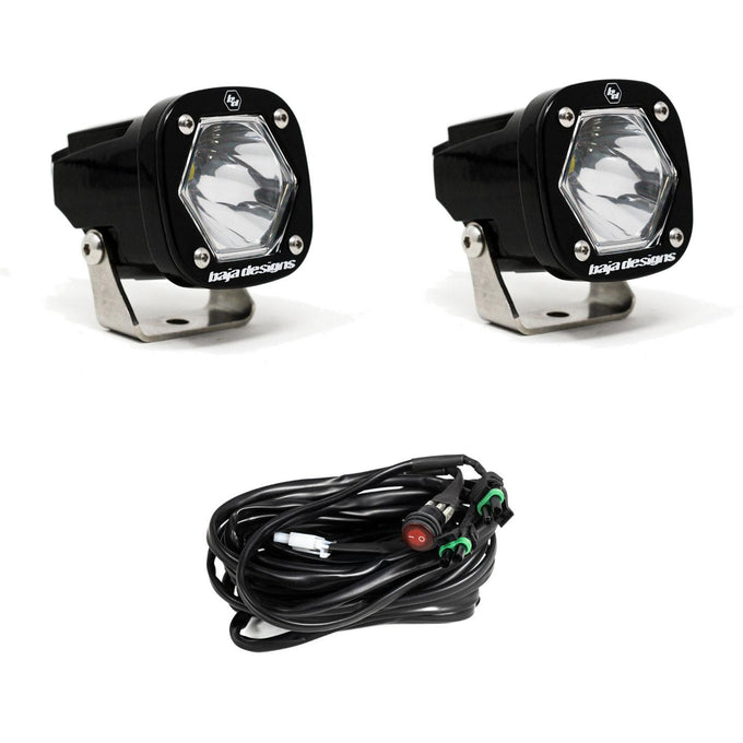 S1 Spot LED Light w/ Mounting Bracket Pair <br> Length 2.1in X Depth 2.1in X Height 2.1in