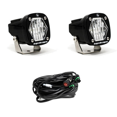 S1 Wide Cornering LED Light w/ Mounting Bracket <br> Length 2.1in X Depth 2.1in X Height 2.1in