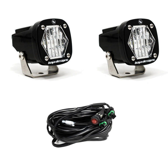 S1 Wide Cornering LED Light w/ Mounting Bracket <br> Length 2.1in X Depth 2.1in X Height 2.1in