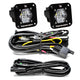 S1 Black Flush Mount LED Light Pod Reverse Kit <br> Length 2.1in X Depth 2.1in X Height 2.1in