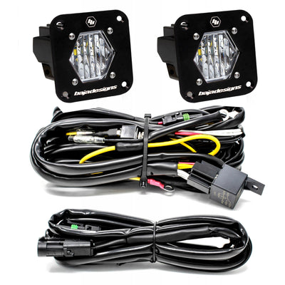 S1 Black Flush Mount LED Light Pod Reverse Kit <br> Length 2.1in X Depth 2.1in X Height 2.1in