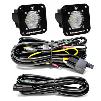 S1 Black Flush Mount LED Light Pod Reverse Kit <br> Length 2.1in X Depth 2.1in X Height 2.1in