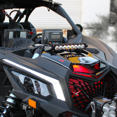 S8 10 Inch Shock Mount Light Bar Kit <br> 17-24 Can-Am Maverick X3 Turbo, Turbo R / RR