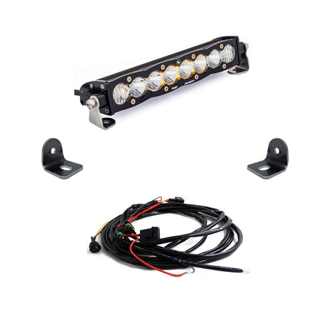S8 10 Inch Hood Mount Light Bar Kit <br> 18-20 Polaris RZR XP Turbo S / 4 Turbo S