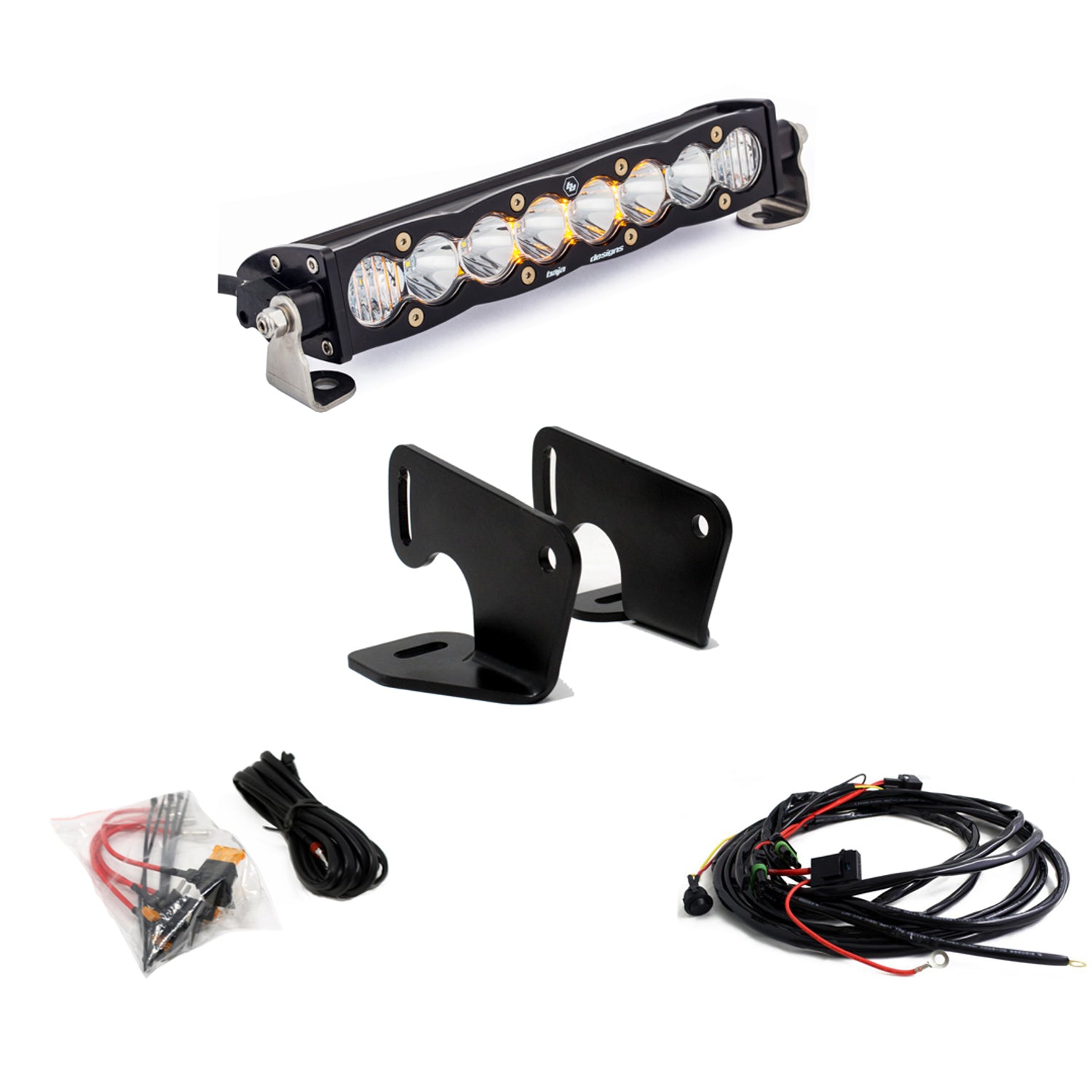 S8 10 Inch Hood Mount Light Bar Kit <br> 20-25 Polaris RZR PRO XP, Turbo R