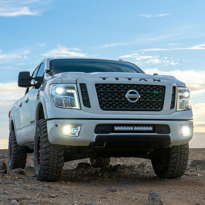 Squadron-R Sport Fog Pocket Light Kit <br> 16-19 Nissan TITAN XD