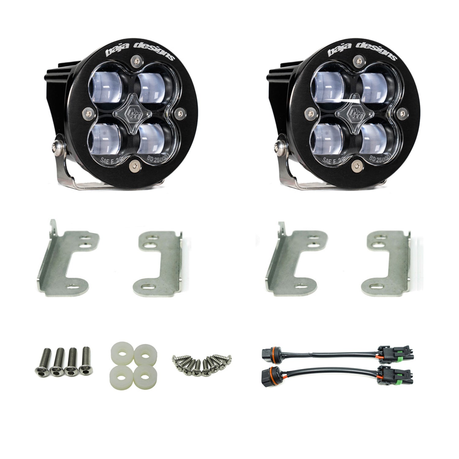 Squadron-R SAE Fog Pocket Light Kit <br> 18-25 Jeep Wrangler / Gladiator