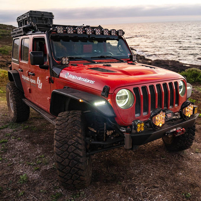 8XL Linkable Roof Mount Light Kit <br> 18-26 Jeep Wrangler, Gladiator