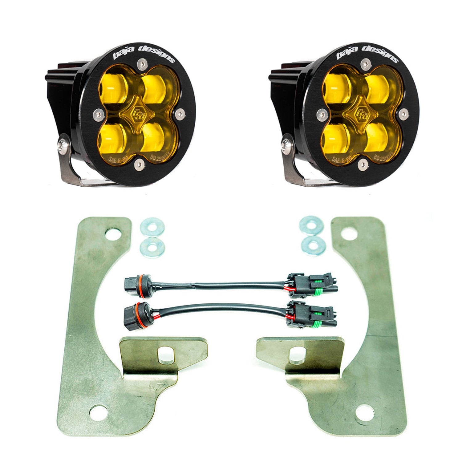 Squadron-R SAE Fog Pocket Light Kit <br> 18-25 Jeep Wrangler / Gladiator