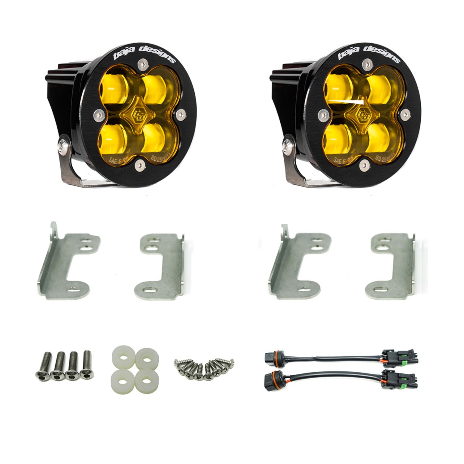Squadron-R SAE Fog Pocket Light Kit <br> 18-25 Jeep Wrangler / Gladiator