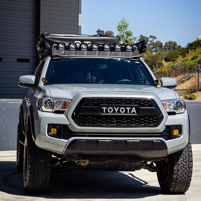 7XL Linkable Roof Light Bar Kit For Prinsu Rack <br> 05-24 Toyota Tacoma 4Runner Tundra FJ Cruiser