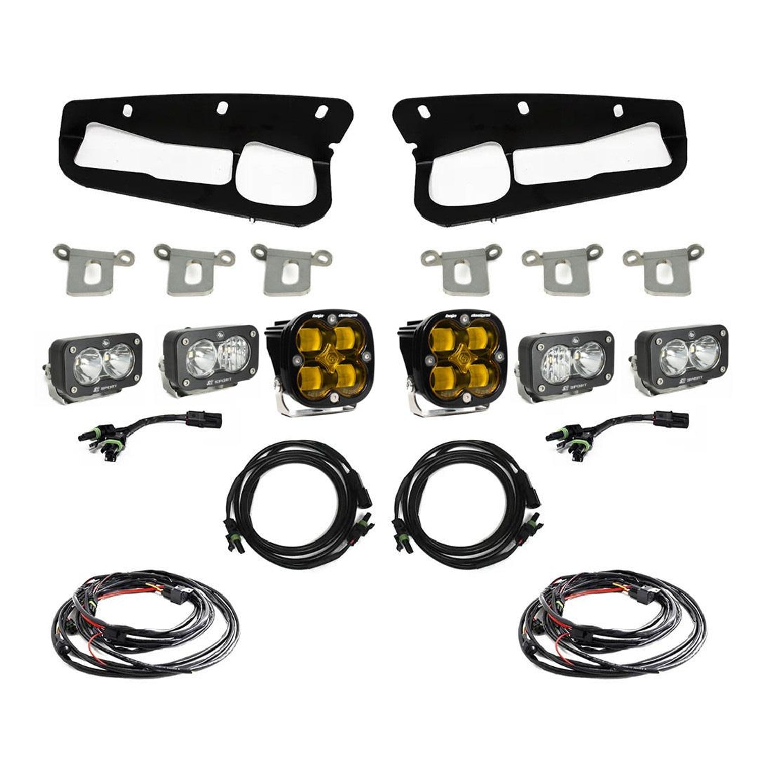Steel Bumper Fog Pocket Light Kit <br> 21-25 Ford Bronco