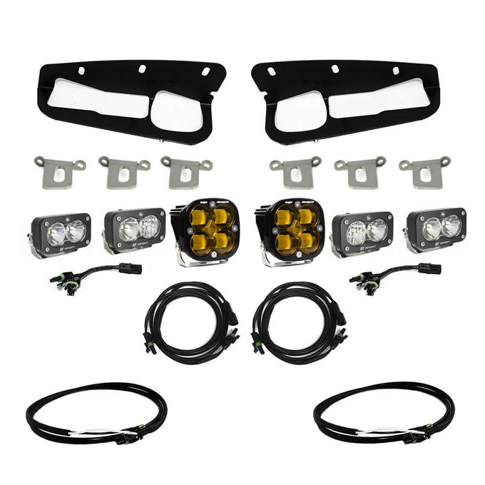 Steel Bumper Fog Pocket Light Kit <br> 21-25 Ford Bronco