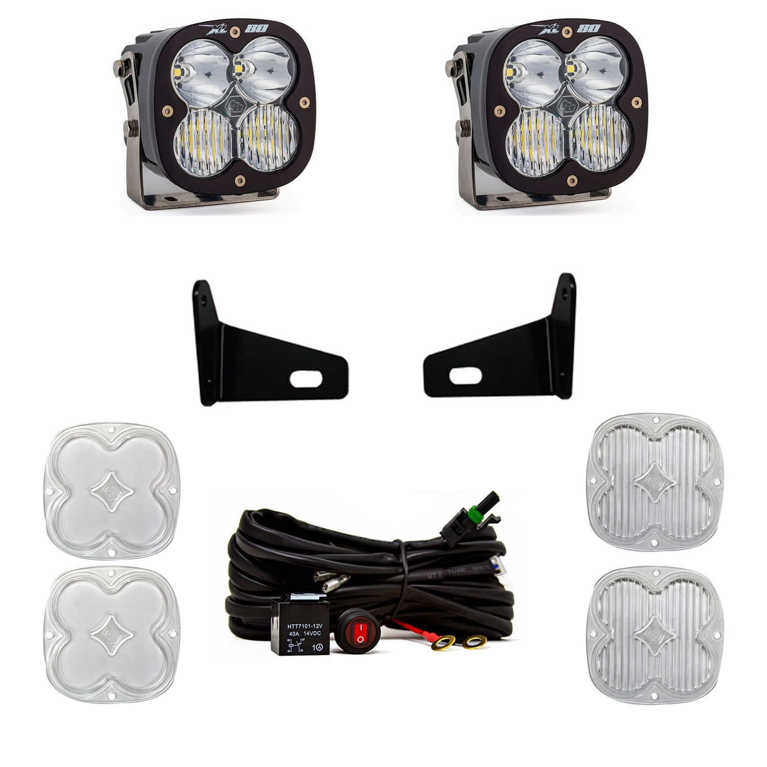 XL80 A-Pillar Light Kit <br> 17-24 Can-Am Maverick X3 Turbo, Turbo R / RR