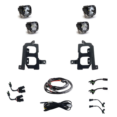 S1 Dual Fog Pocket Light Kit <br> 20-22 GMC Sierra 2500 3500 HD