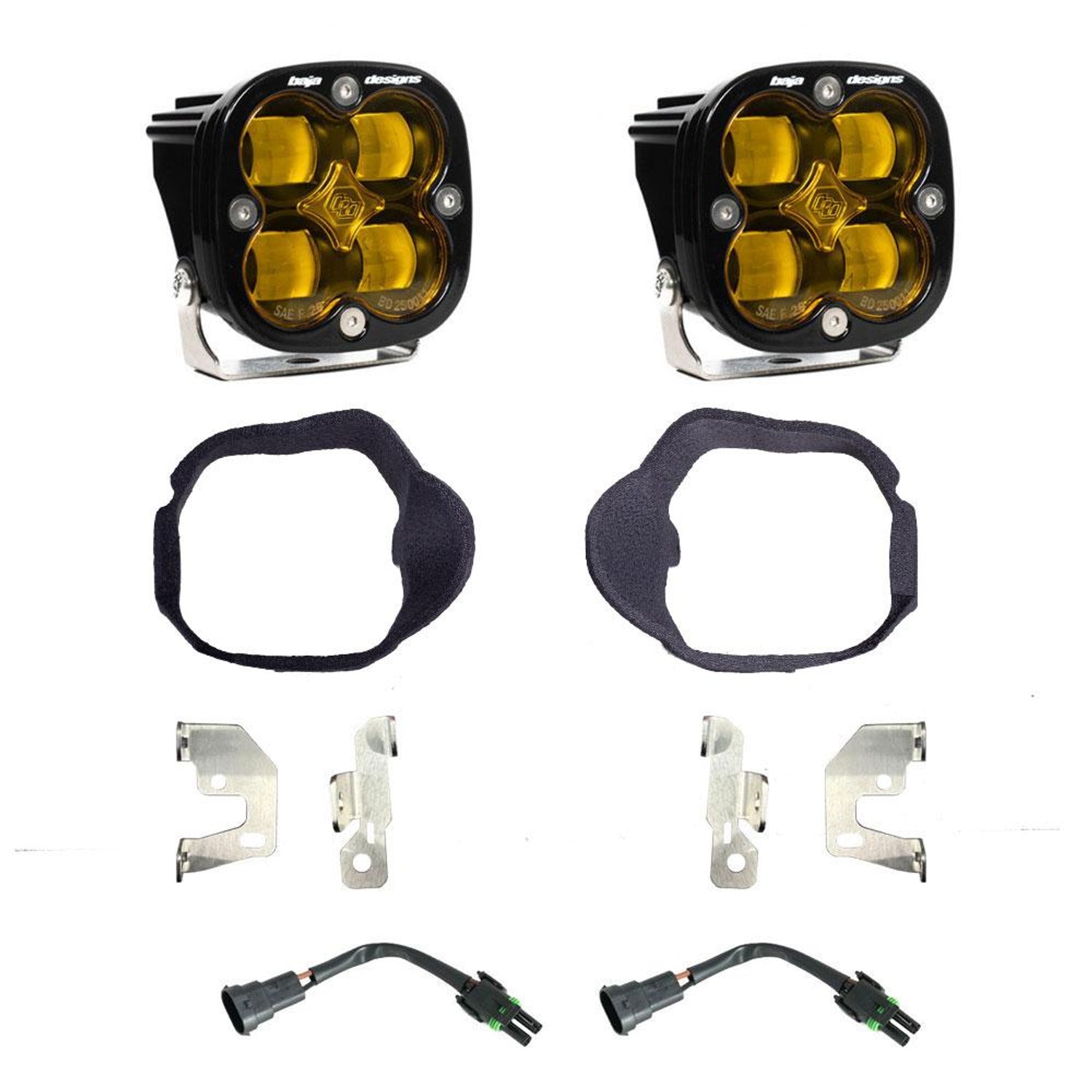 Squadron SAE Fog Pocket Light Kit <br> 19-25 Mercedes-Benz Sprinter 1500 2500 3500XD
