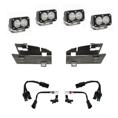 S2 Sport Dual Fog Pocket Light Kit <br> 19-24 Ram 1500