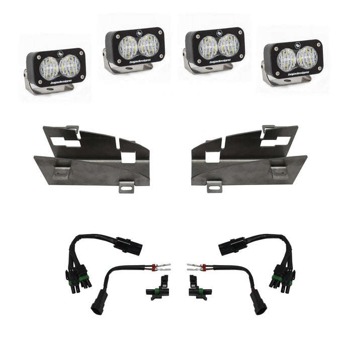 S2 Sport Dual Fog Pocket Light Kit <br> 19-24 Ram 1500