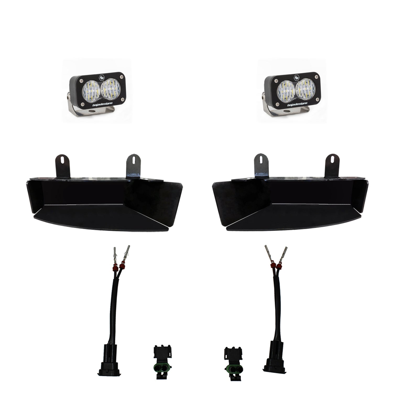 S2 Sport Fog Pocket Kits - White <br> 19-25 Ram 2500 3500
