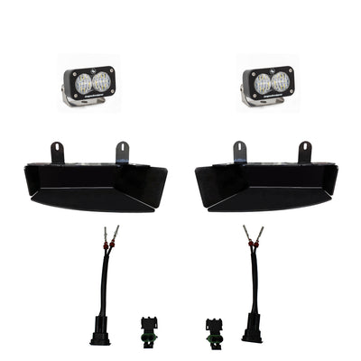 S2 Sport Fog Pocket Kits - White <br> 19-25 Ram 2500 3500