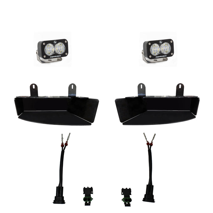S2 Sport Fog Pocket Kits - White <br> 19-25 Ram 2500 3500