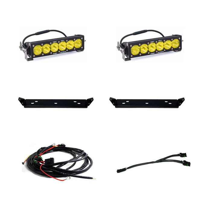 OnX6 Behind Grill Kit -10in. Amber D/C <br> 21-25 Ford F-150