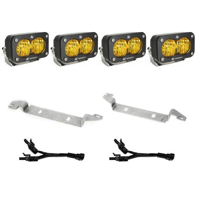 S2 Sport Dual Fog Pocket Light Kit <br> 22-24 Toyota Tundra