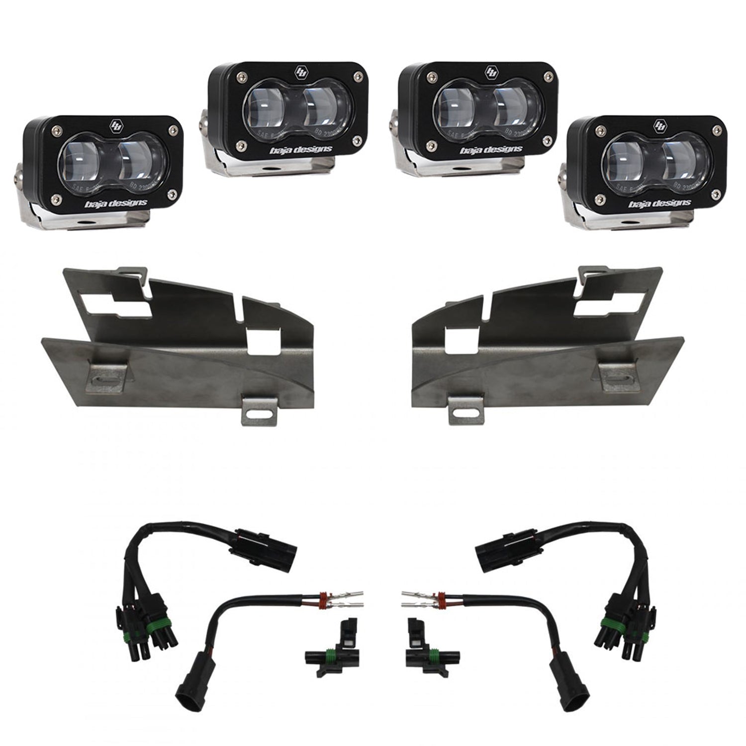 S2 SAE Dual Fog Pocket Light Kit <br> 19-24 Ram 1500
