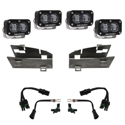 S2 SAE Dual Fog Pocket Light Kit <br> 19-24 Ram 1500