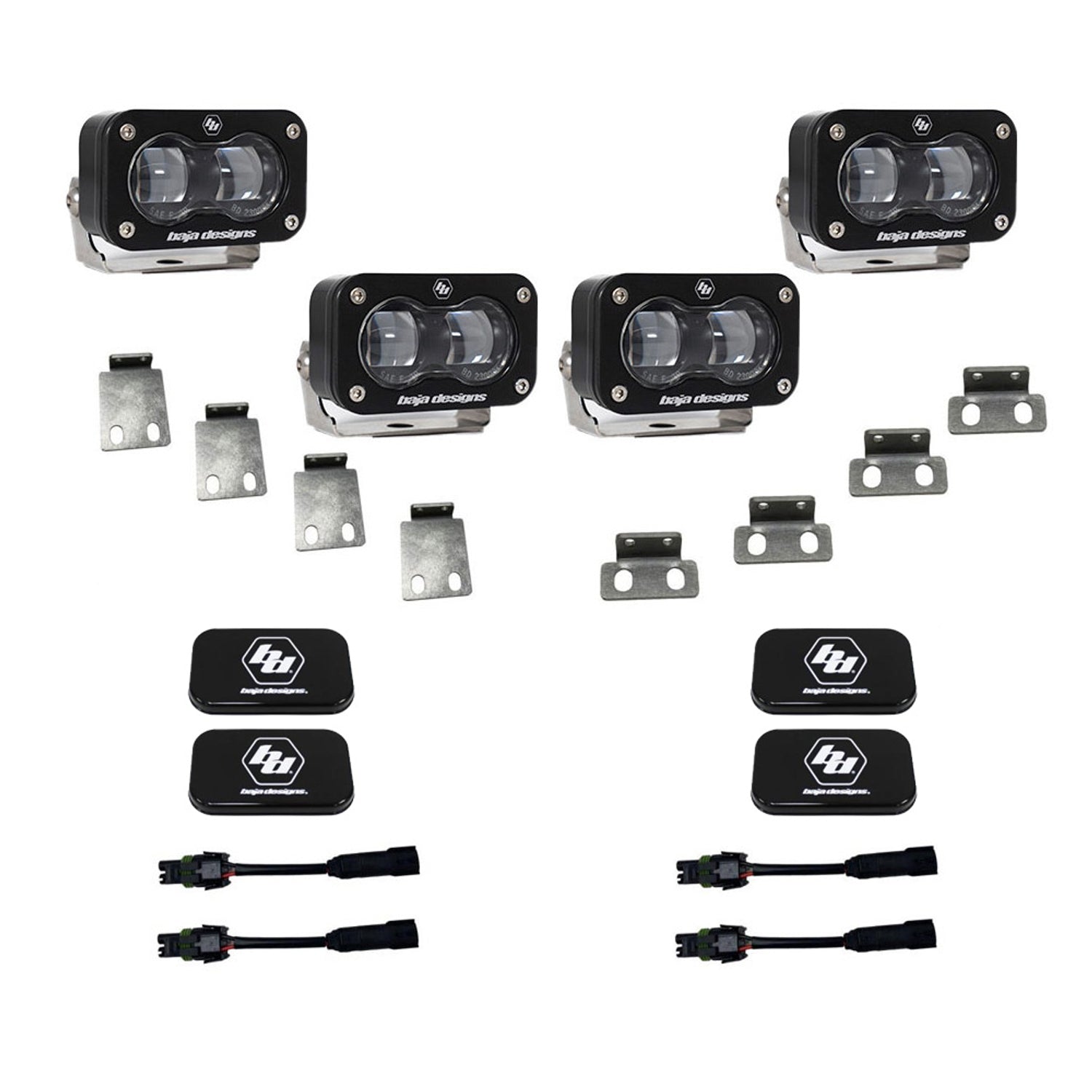 S2 SAE Dual Fog Pocket Kit <br> 21-25 Ford F-150