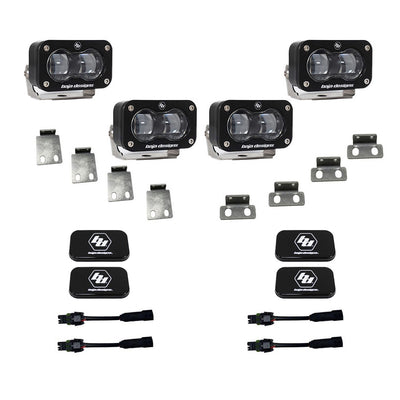 S2 SAE Dual Fog Pocket Kit <br> 21-25 Ford F-150