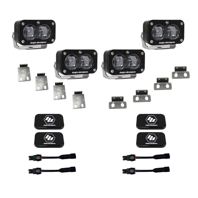 S2 SAE Dual Fog Pocket Kit <br> 21-25 Ford F-150