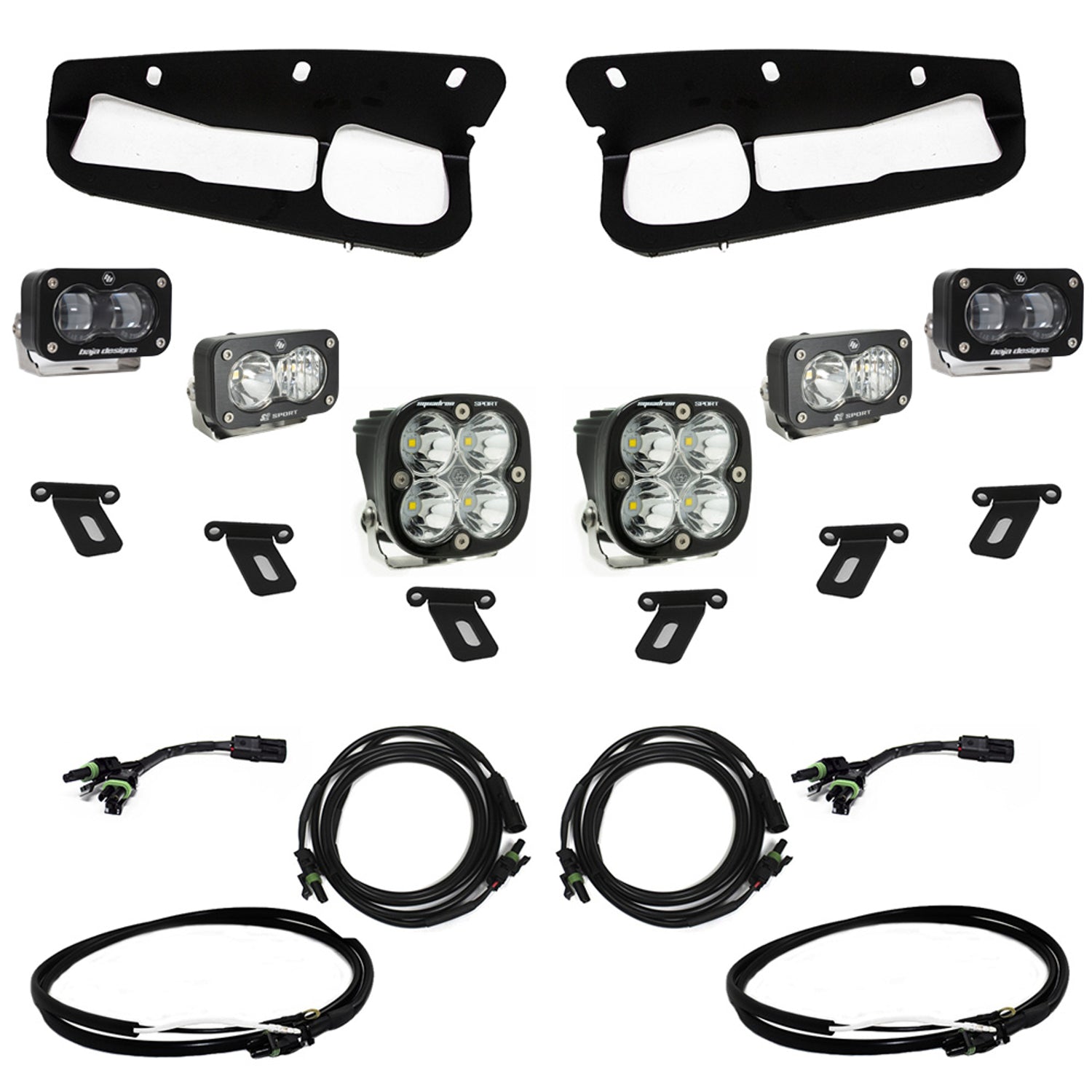 S2 SAE Sportsmen Fog Pkt Light Kit w/Upfitter <br> 21-25 Ford Bronco