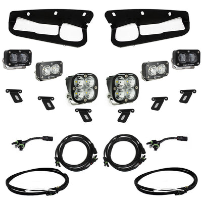 S2 SAE Sportsmen Fog Pkt Light Kit w/Upfitter <br> 21-25 Ford Bronco