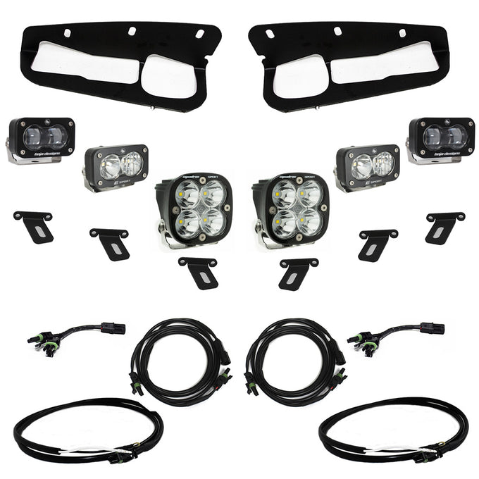 S2 SAE Sportsmen Fog Pkt Light Kit w/Upfitter <br> 21-25 Ford Bronco