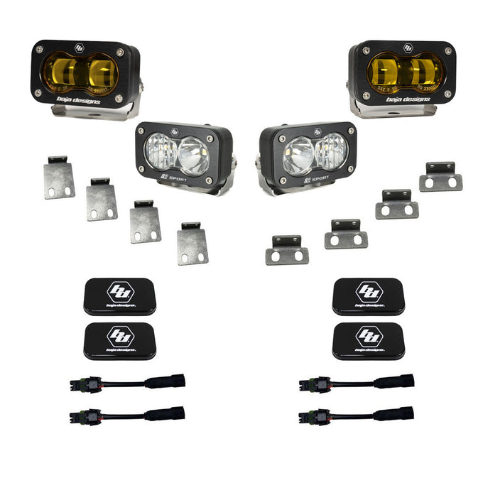 S2 SAE/S2 Sport Fog Pocket Kit <br> 21-25 Ford F-150 Bronco