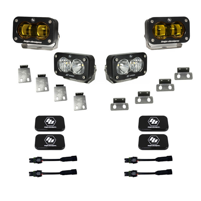 S2 SAE/S2 Pro Fog Pocket Kit <br> 21-25 Ford F-150 Bronco